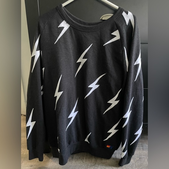 Aviator Nation Bolt Repeat Crew Sweatshirt - Picture 1 of 4